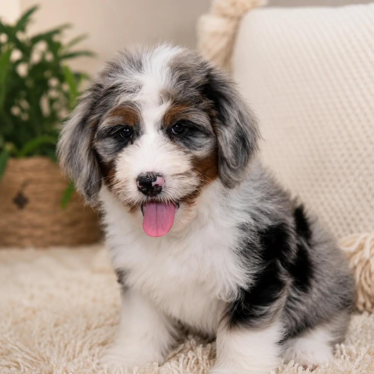 Cachorro Bernedoodle listo para un hogar