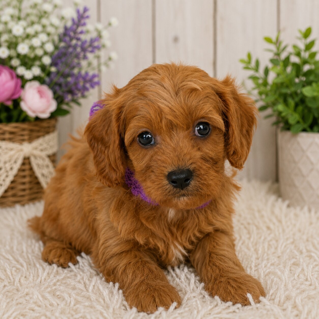 Cachorro Cavapoo listo para un hogar